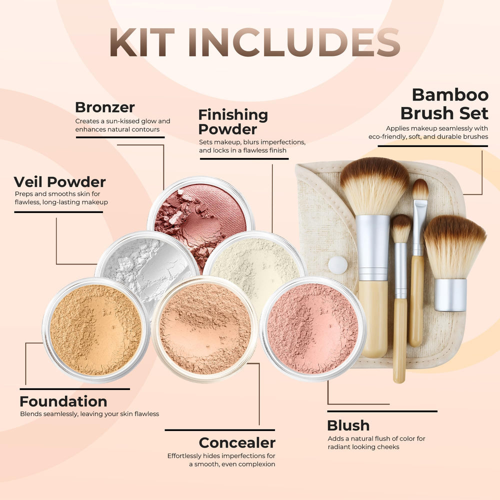 Sweet Face Minerals Matte Foundation Powder smooths and mattifies for even skin tone