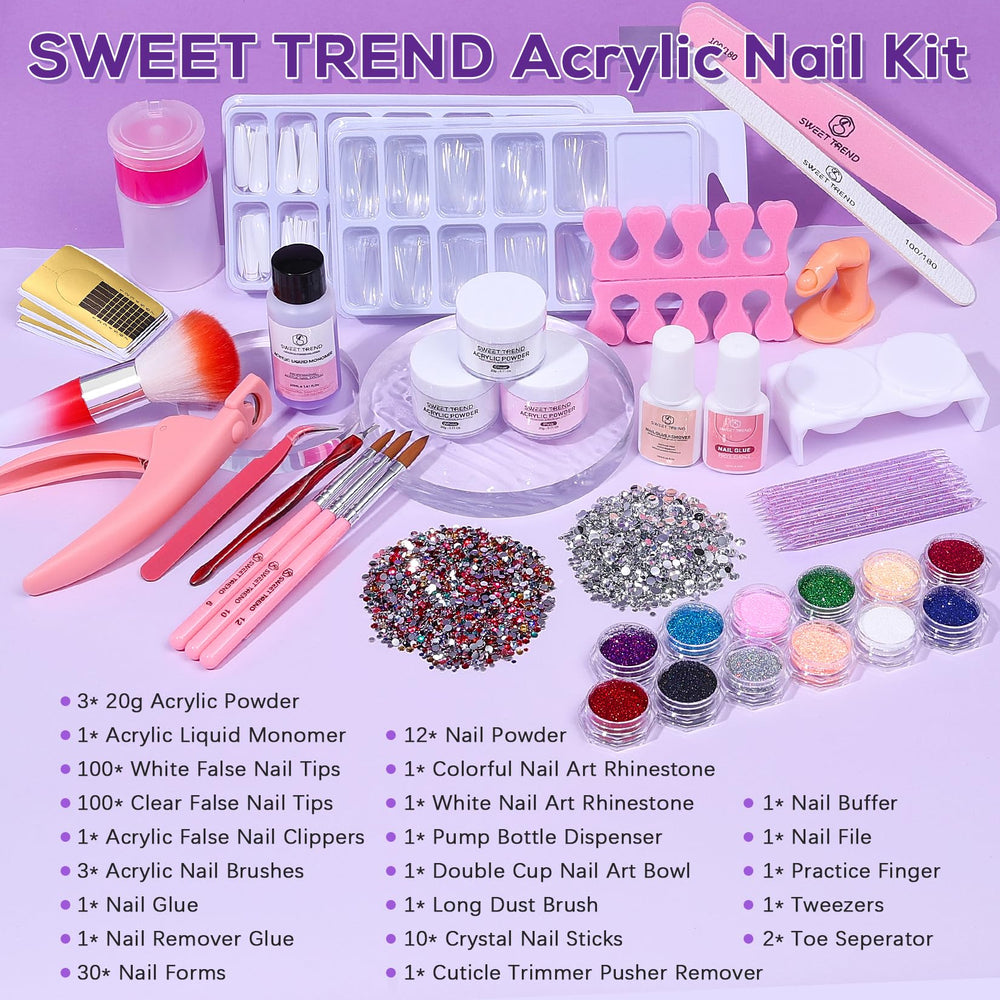 SWEET TREND Acrylic liquid monomer for smooth, crack free acrylic applications