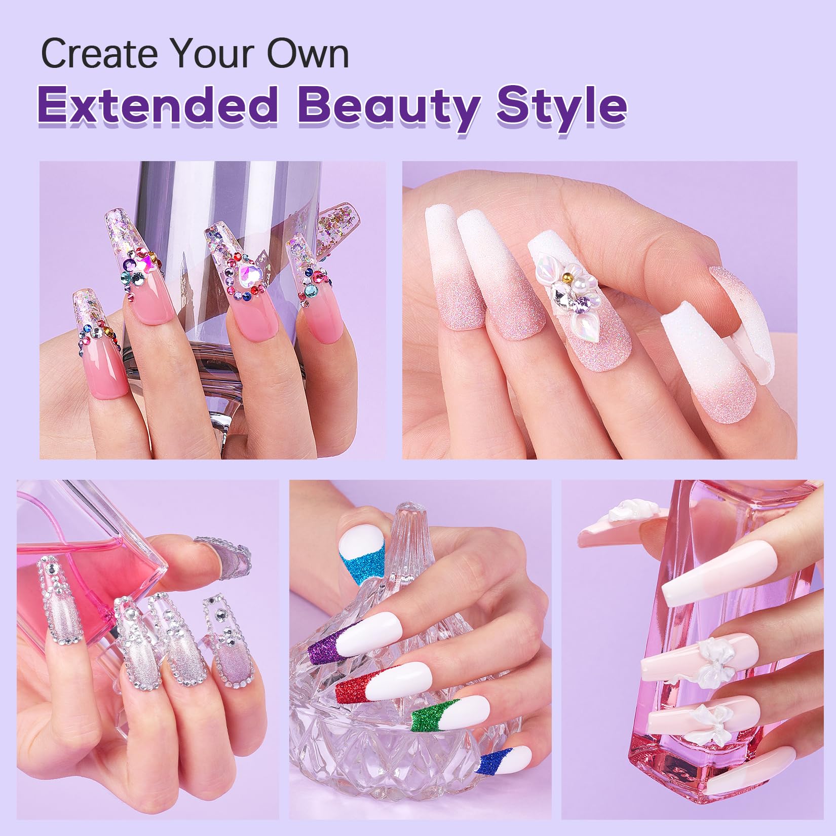 SWEET TREND Nail forms for shaping sculpted nails at home