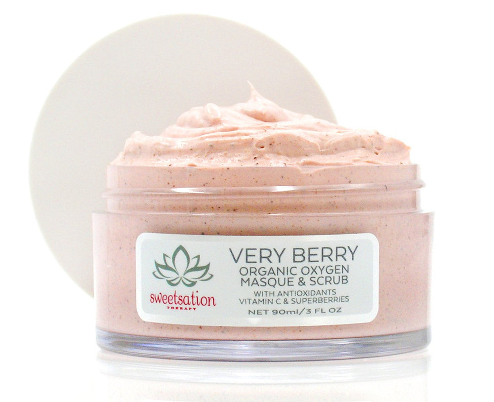 Sweetsation Therapy Very Berry Oxygen Mask – enzymes gently resurface for a radiant glow.