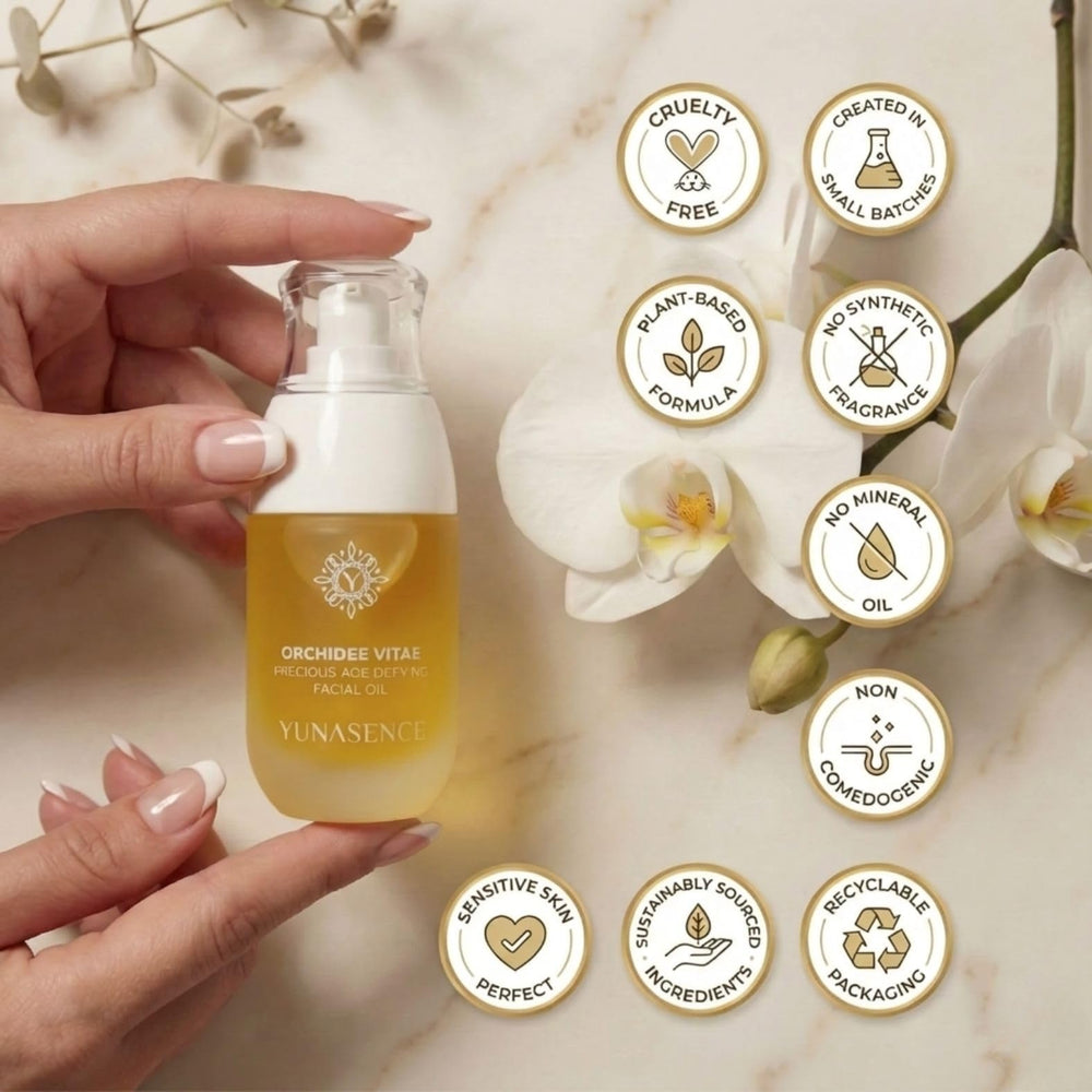Sweetsation Therapy YUNASENCE ORCHIDEE VITAE vitamin C infusion hints brighter even-toned skin