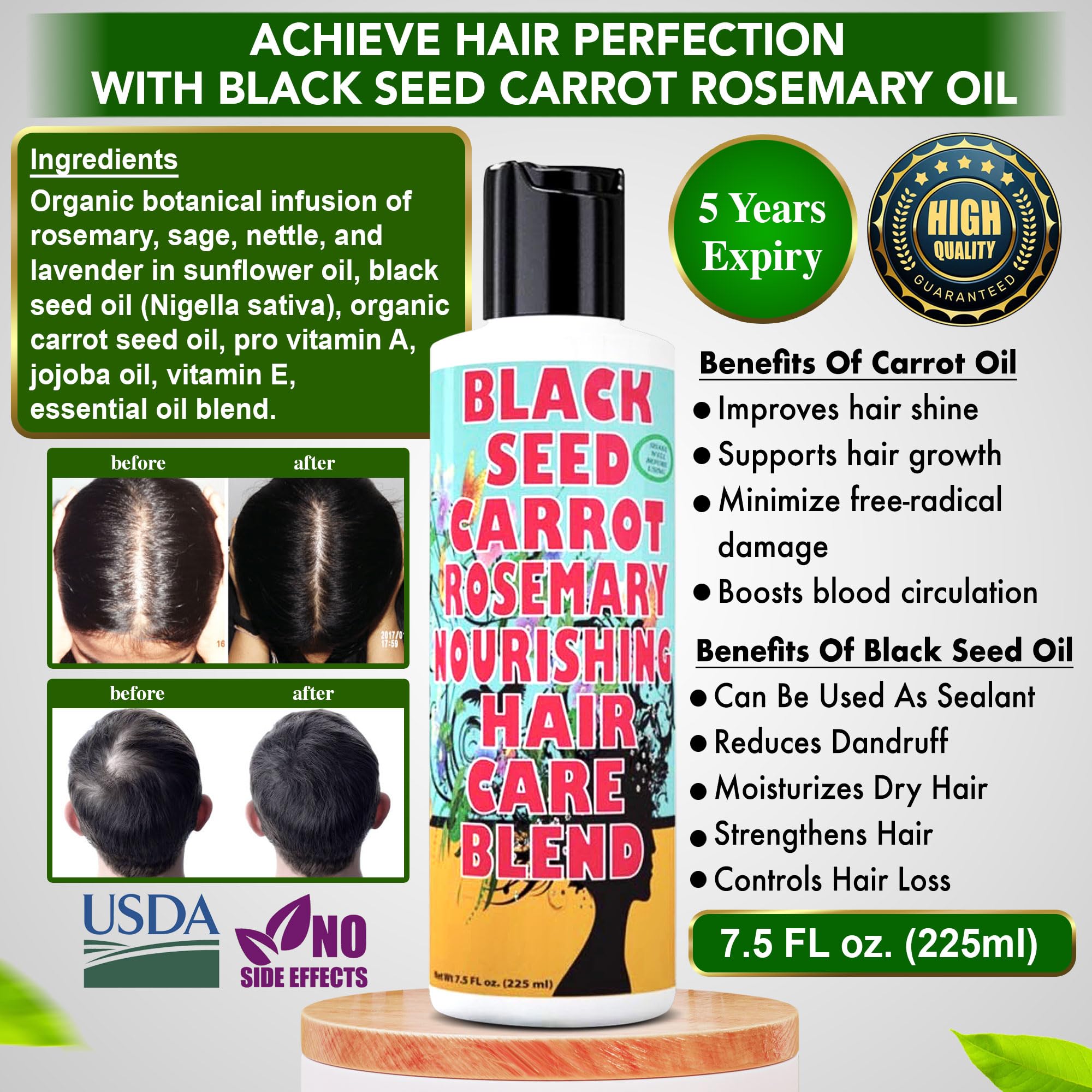 Closeup of SweetSunnah oil texture for hair growth