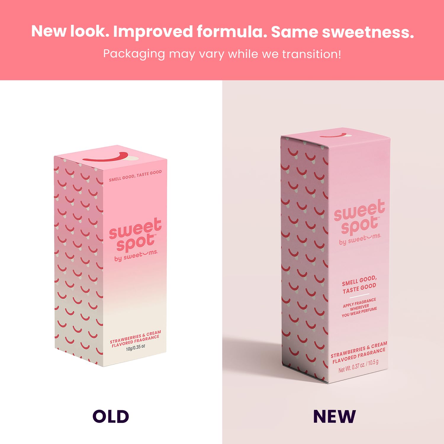 Elegant packaging of SweetSpot perfume stick signals premium experience.