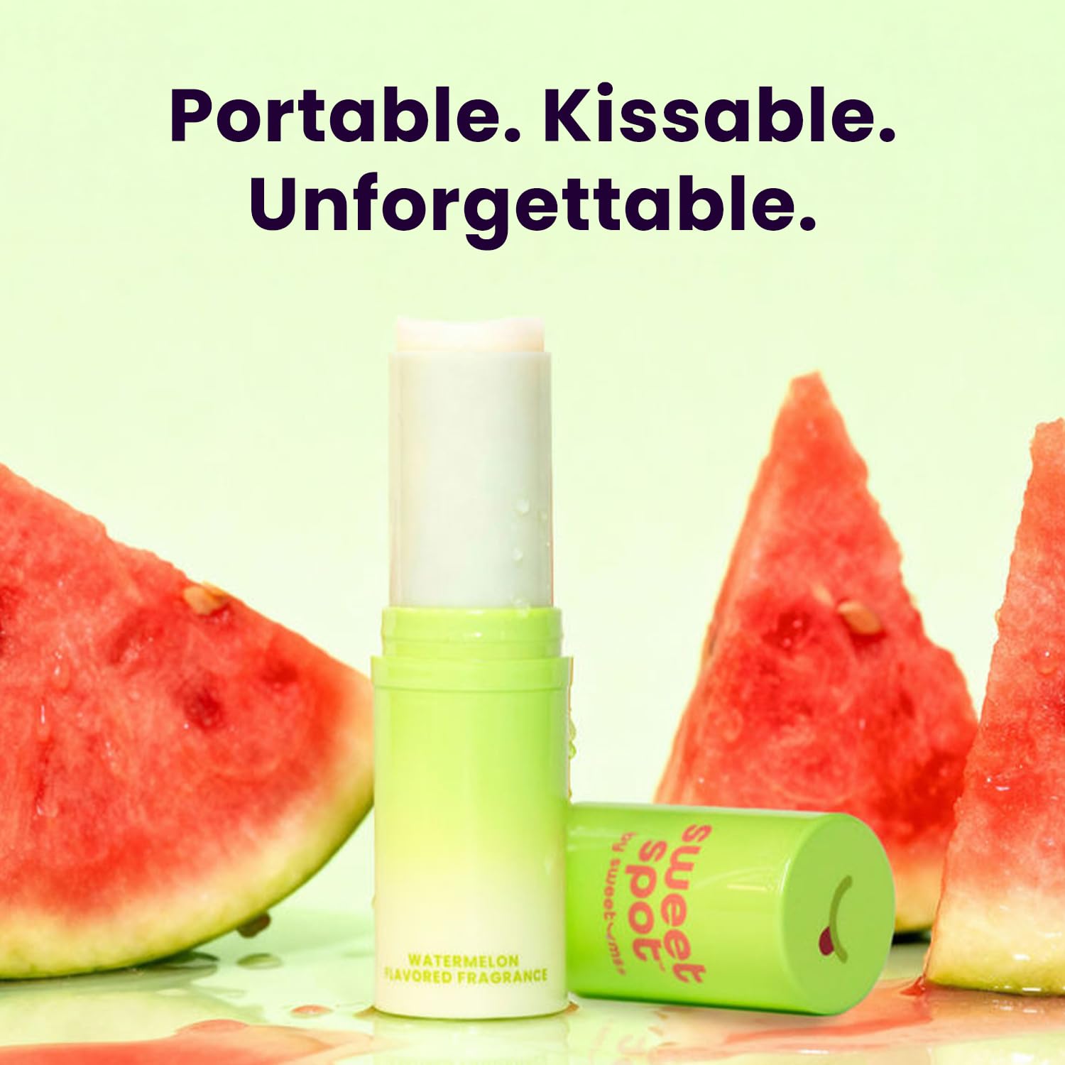 SweetSpot Watermelon texture reveals beeswax-based formulation.