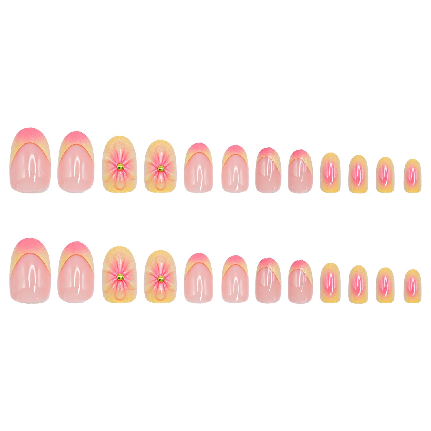 SWEKKE almond nails crafted from durable acrylic for lasting shine.