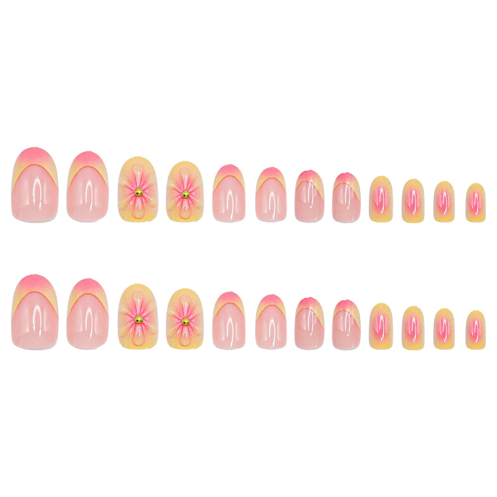 SWEKKE almond nails crafted from durable acrylic for lasting shine.