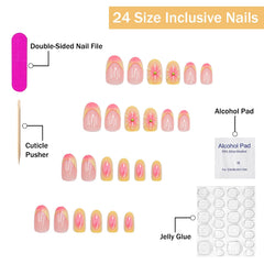 SWEKKE glossy stick-on nails bundle for quick, mess-free manicures at home.