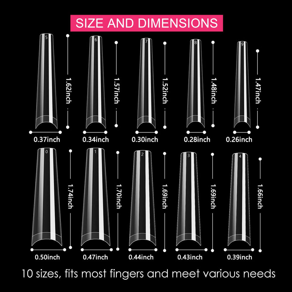 Swetidy provides 10 sizes for accurate fit across diverse nail beds.