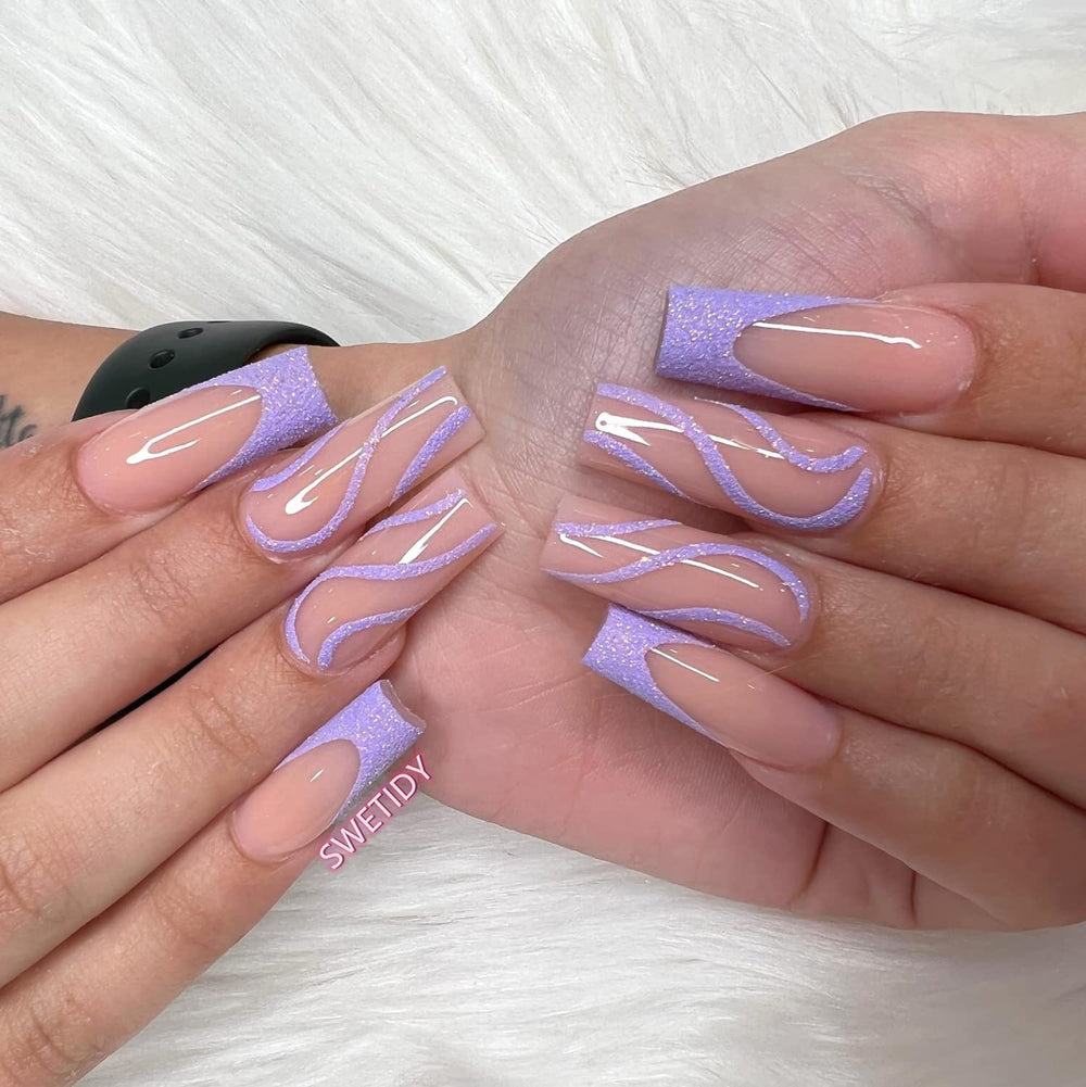 SWETIDY ABS material tips resist bending for durable manicures.