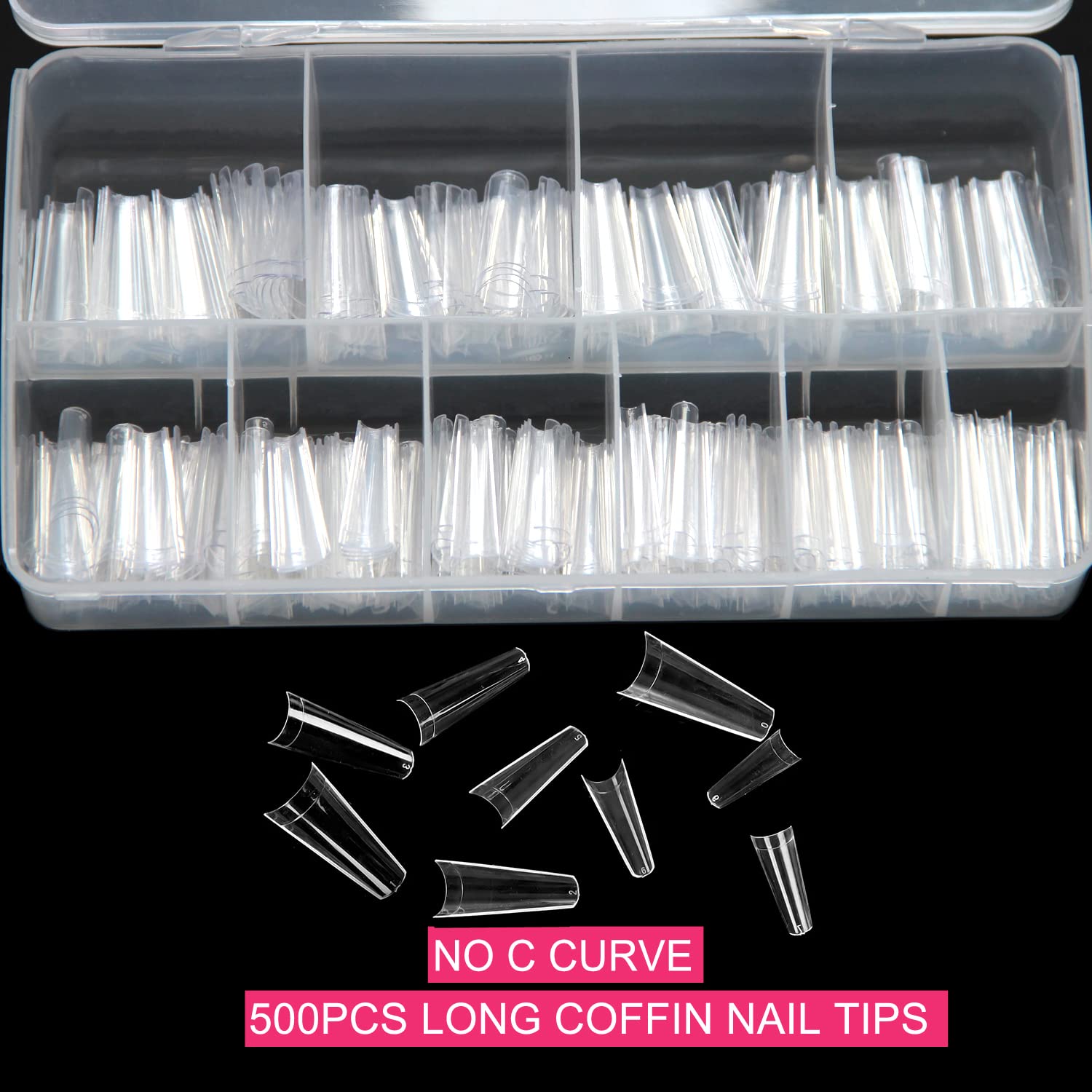 SWETIDY nail tips box packaging demonstrates sturdy storage and easy transport