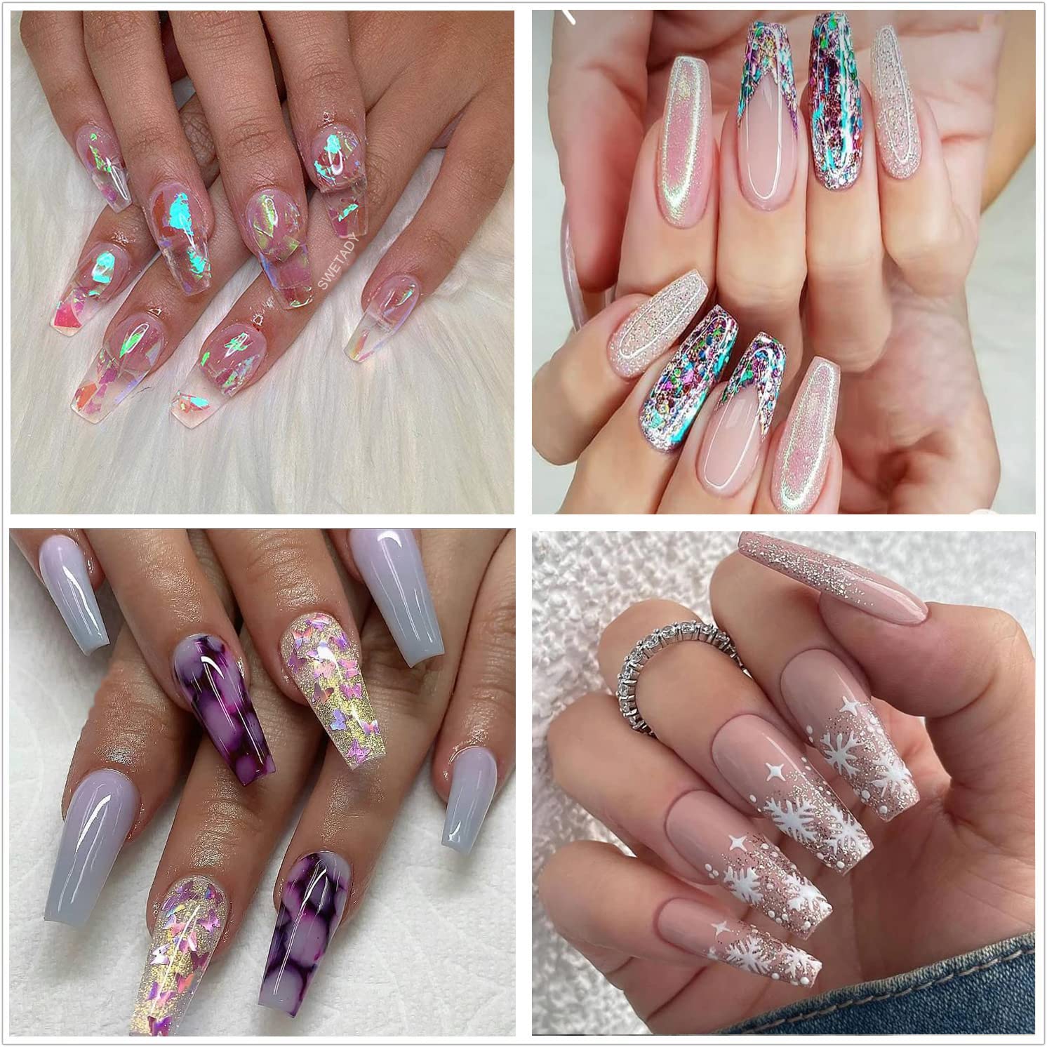 SWETIDY professional-diy nail-art-use tips suit salon pros and home crafters