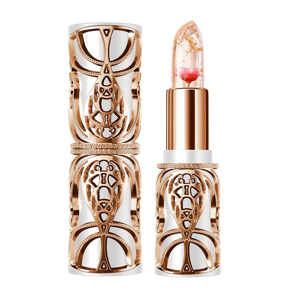 SWETIYOU crystal flower jelly lip balm cap suggests luxury lip care and subtle shine