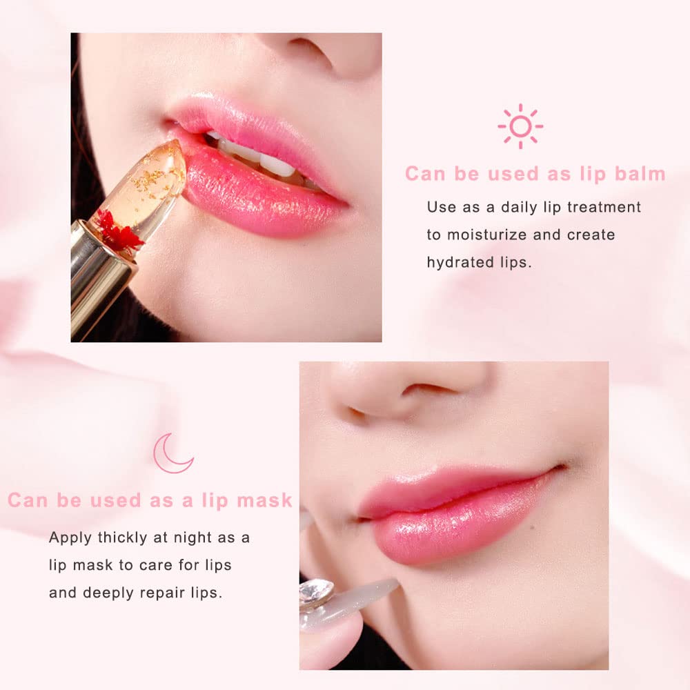 SWETIYOU flower-inside jelly lip balm showcases unique texture for nourishing lips