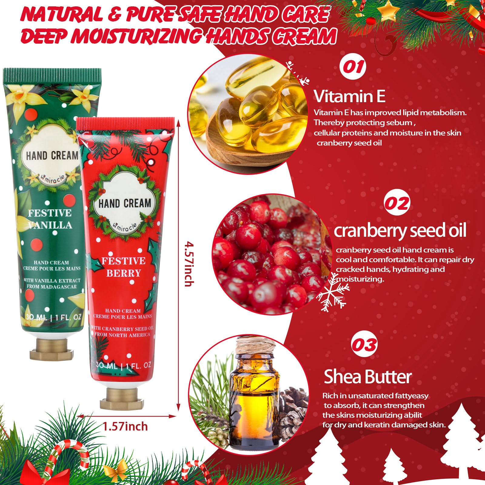 Swiffen 30-piece hand-cream gift set in elegant packaging.