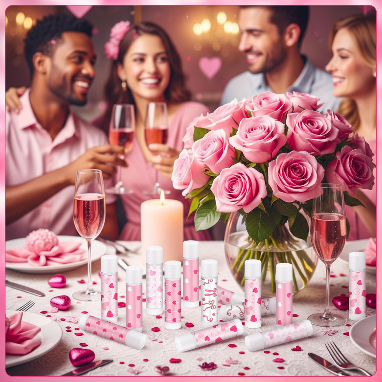 Swiffen 50-pack Valentine lip balms for bulk gifting