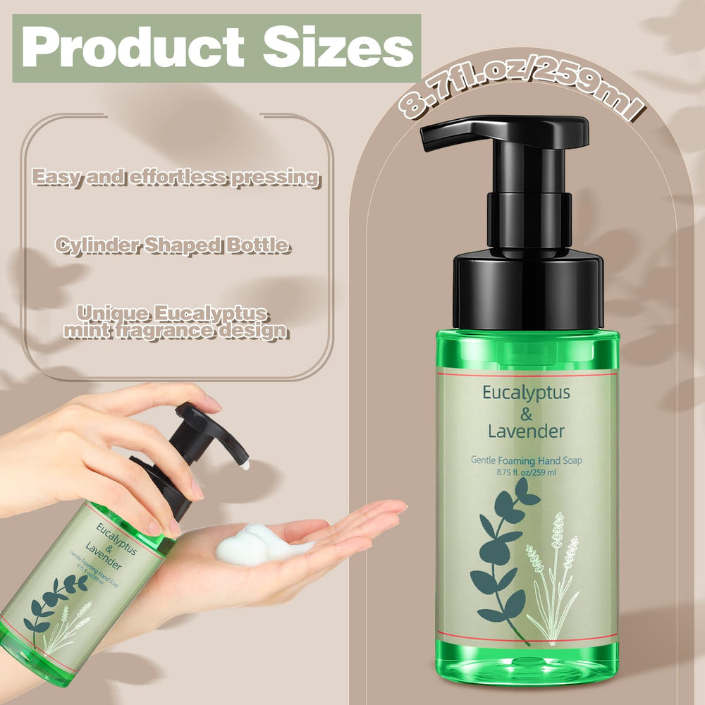 Swiffen eucalyptus lavender foaming soap with pump creates calming hand care routines.