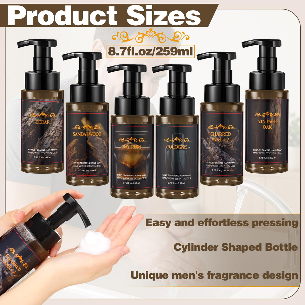 Swiffen sandalwood foaming hand soap, moisturizing formula for softer, refreshed hands.
