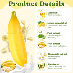 Swiffen banana hand cream with sweet banana milk fragrance.
