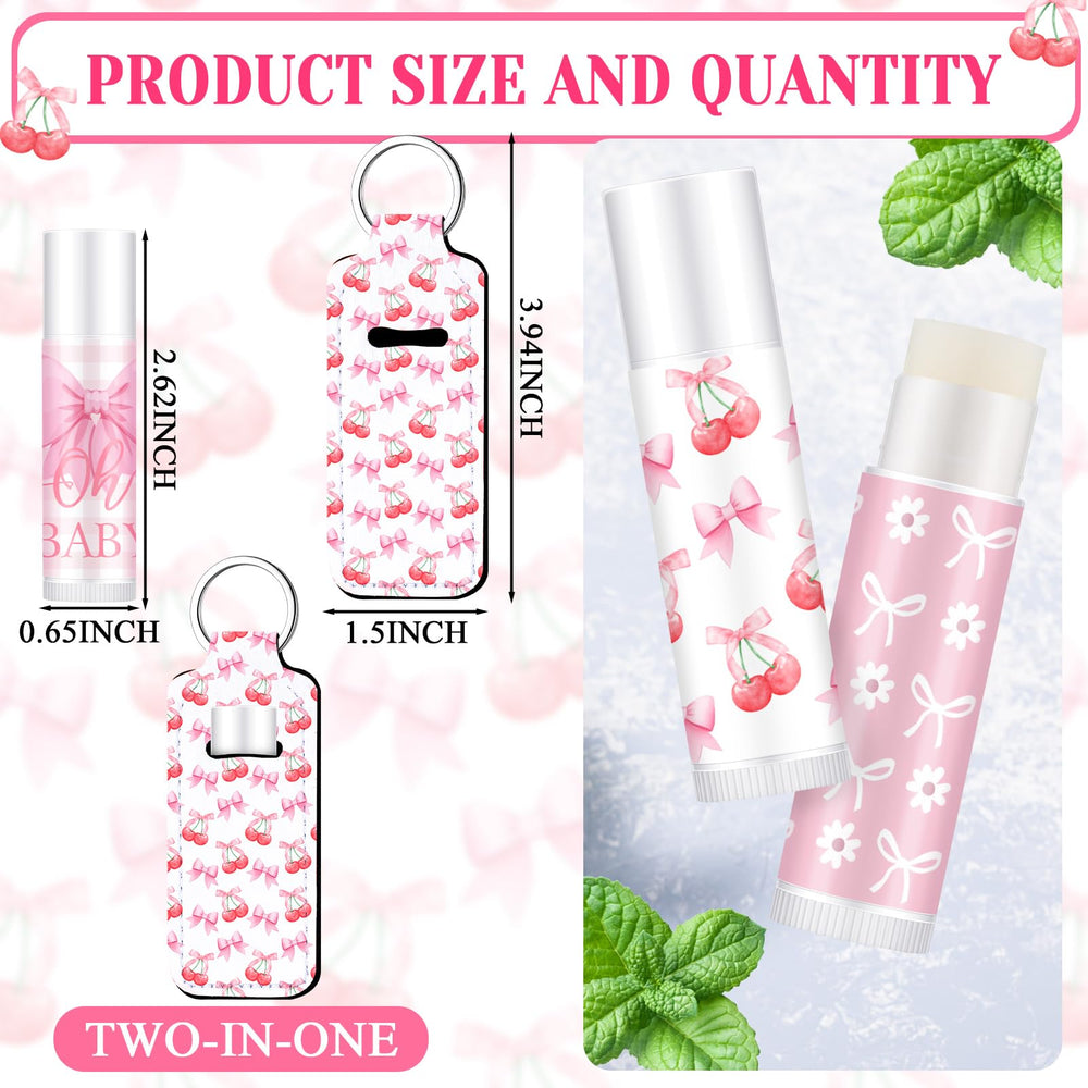 Swiffen pink bow daisy lip balm adds charm to event favors