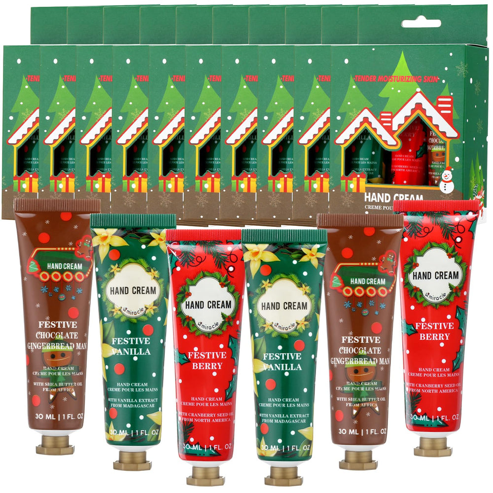 Swiffen Christmas hand cream in festive box front, ideal for gifting.