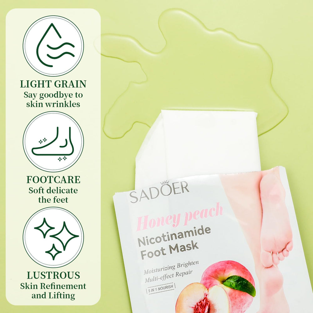 Swiffen fruits foot mask collection offering nourishing hydration for feet.