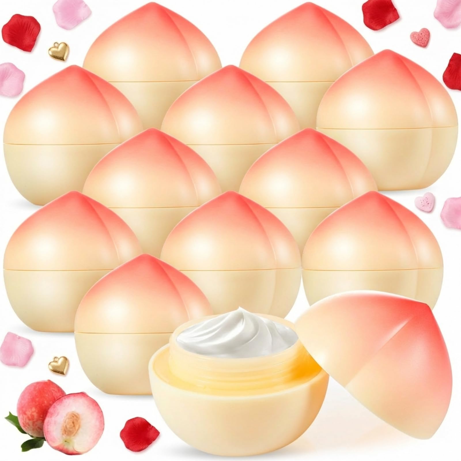 Swiffen peach hand cream set packaging closeup with fruity scent
