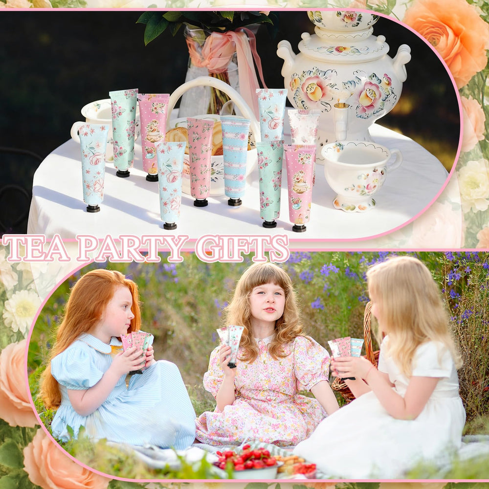 Gift-ready Swiffen Tea Party Hand Cream packaging on display
