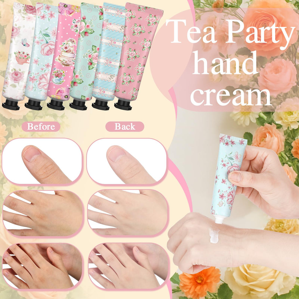 Portable 30ml Swiffen Tea Party Hand Cream fits purse for on-the-go moisturizing
