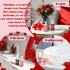 Swiffen Valentine Strawberry Sandalwood foaming soap in pump bottle for family use