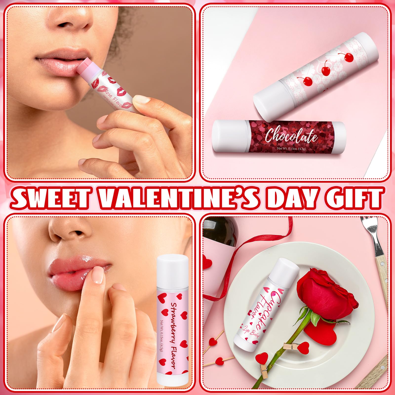 Swiffen lip balm gift set packaging for parties.