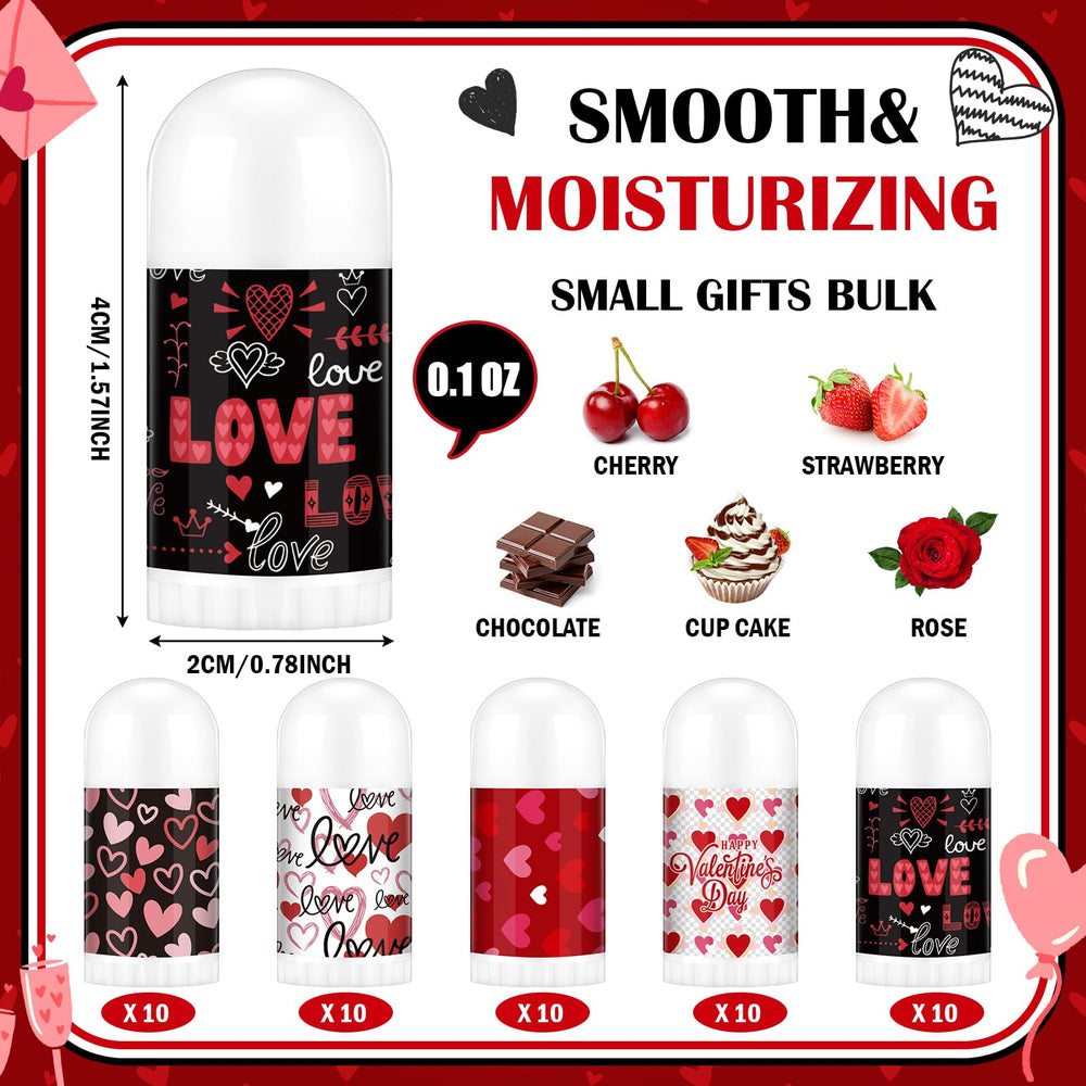 Swiffen Valentine lip balm cherry flavor for smooth, kiss-ready lips