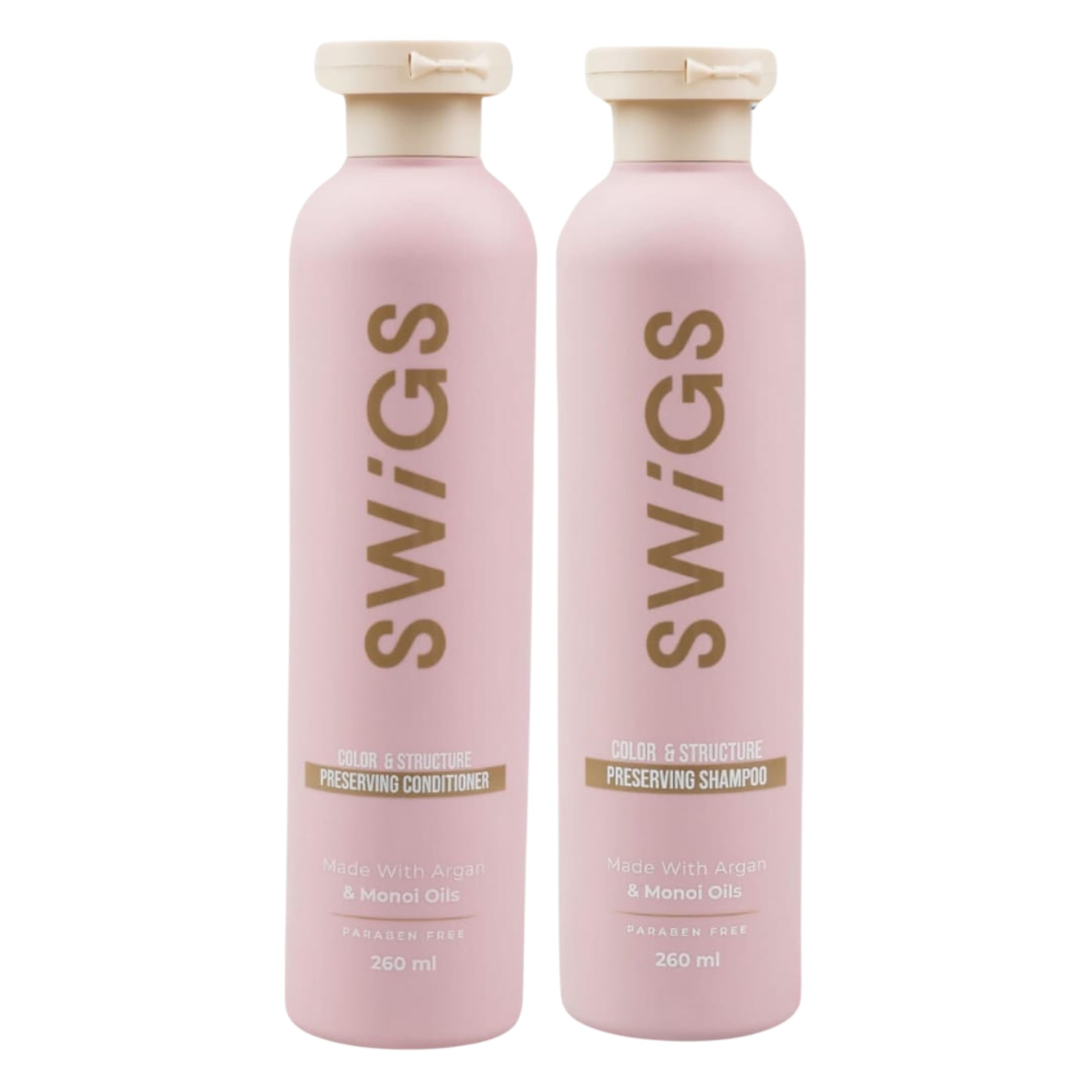 SWIGS wig shampoo bottle delivers gentle cleansing for synthetic and human hair