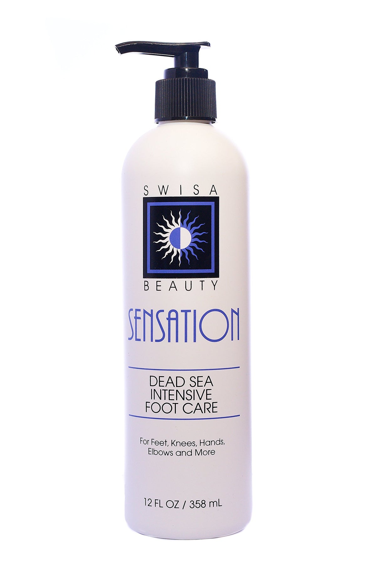 Swisa Beauty Dead Sea foot lotion bottle showing rich hydration for daily care