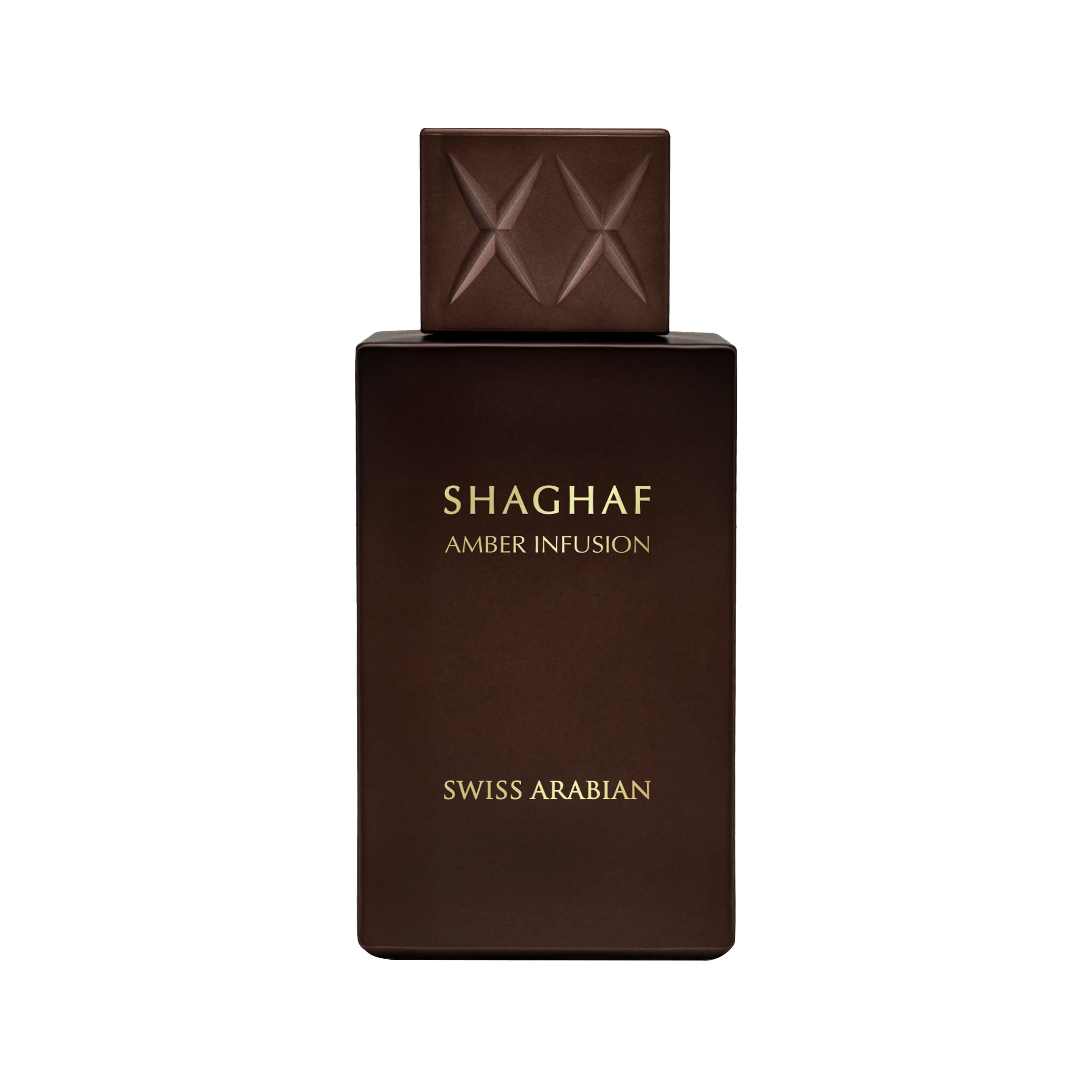 Swiss Arabian Shaghaf Amber Infusion bottle front view highlighting premium amber warmth