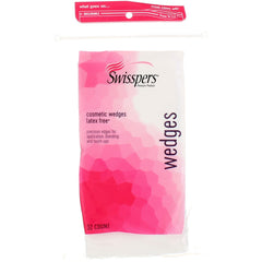 Swisspers cosmetic wedges angled blending enable precise contouring around eyes and nose for seamless results.