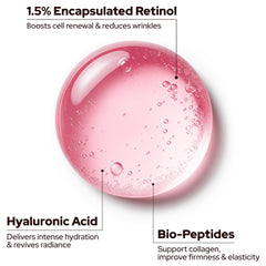 SWIZON encapsulated-retinol bottle detail reveals controlled release for gentle renewal
