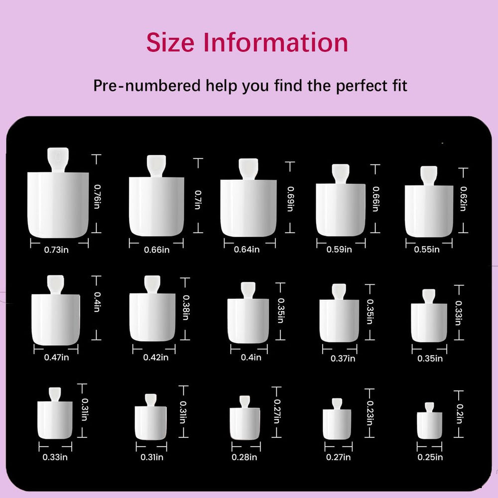 SWRITATSK white toe nail press ons DIY pedicure at home with fast, mess-free application.