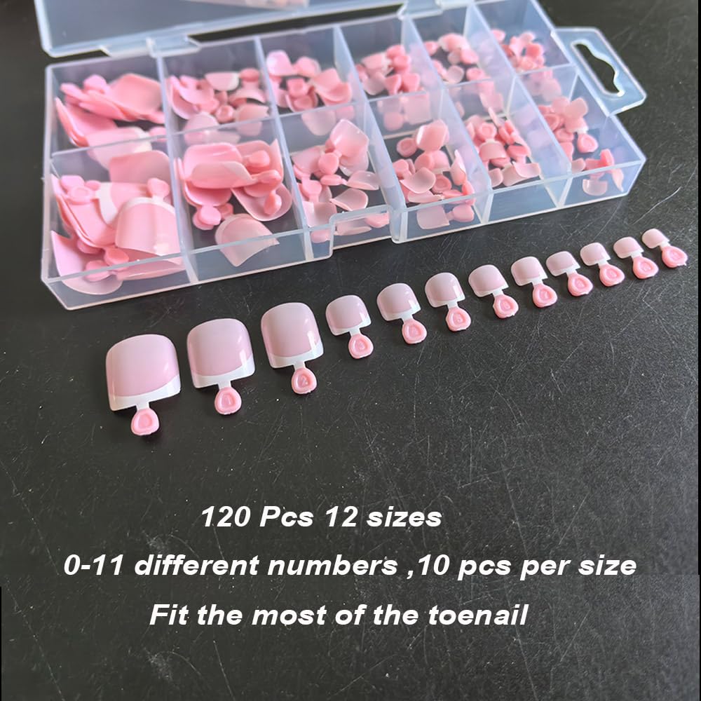 SWRITATSK square full-cover toe tips for secure wear and natural look