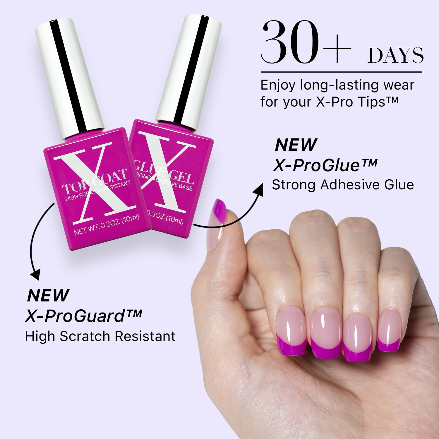 High-performance glue for strong, lasting nail adhesion by SXC Cosmetics