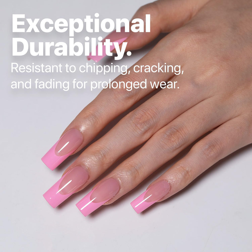 SXC Pink Series close-up: natural pink with white tips.