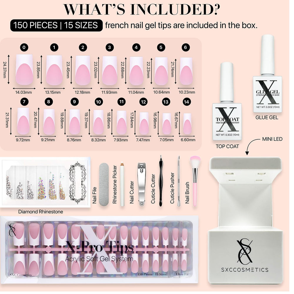 SXC customizable-fit set with multiple sizes for a secure salon-like fit at home.