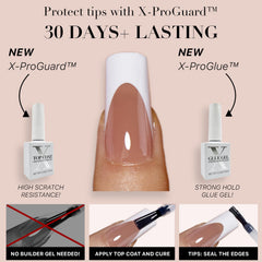 SXC no-file-needed design allows ready-to-wear nails straight from the kit.