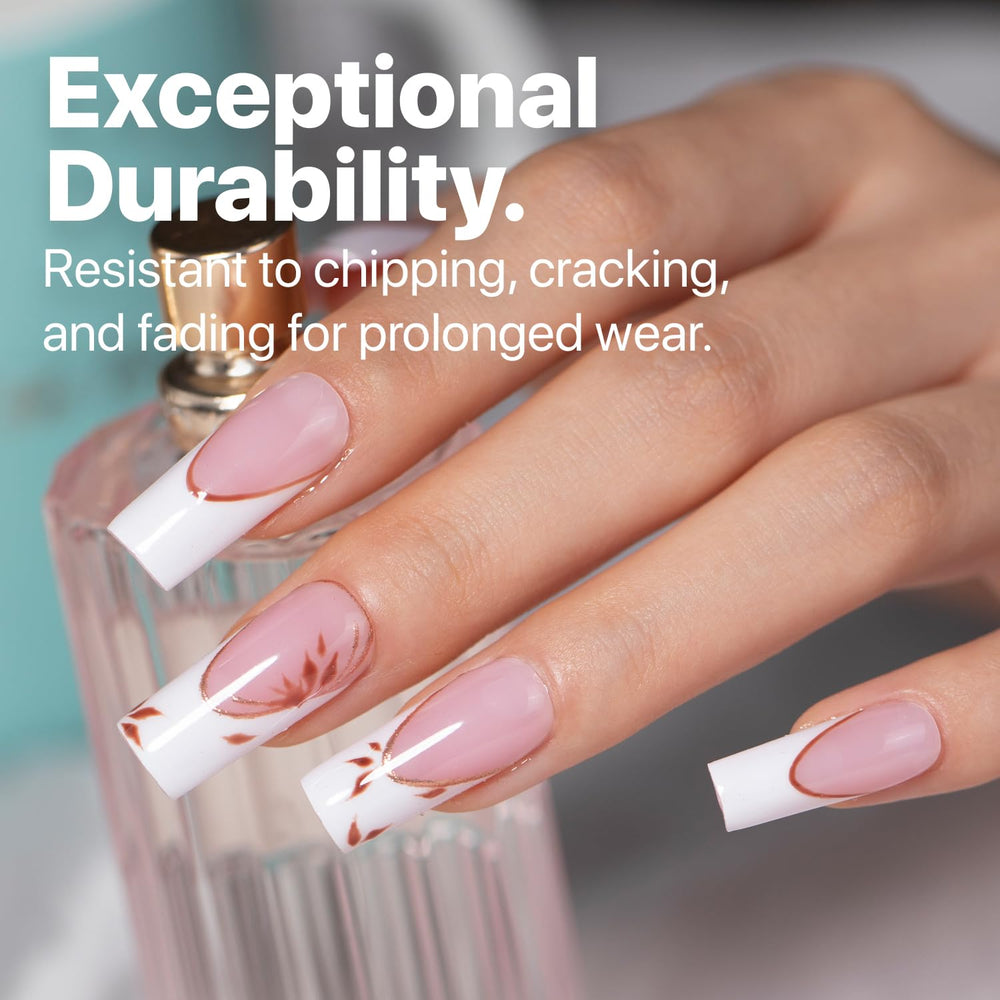 SXC premium-quality materials deliver lightweight natural-feeling nails with a seamless finish.