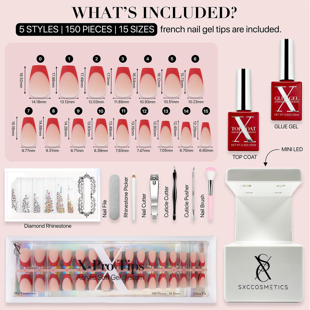SXC Red Series nails on hand demonstrating comfortable fit and natural appearance.
