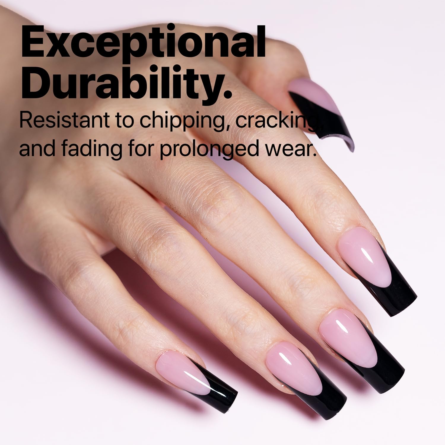 SXC reusable nails close-up demonstrating long-lasting wear.