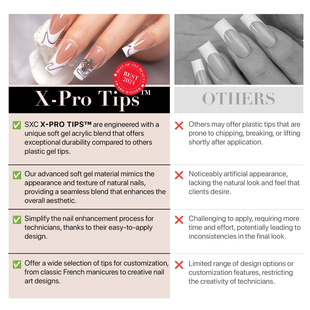 SXC versatile nails suit events or casual days with simple styling.
