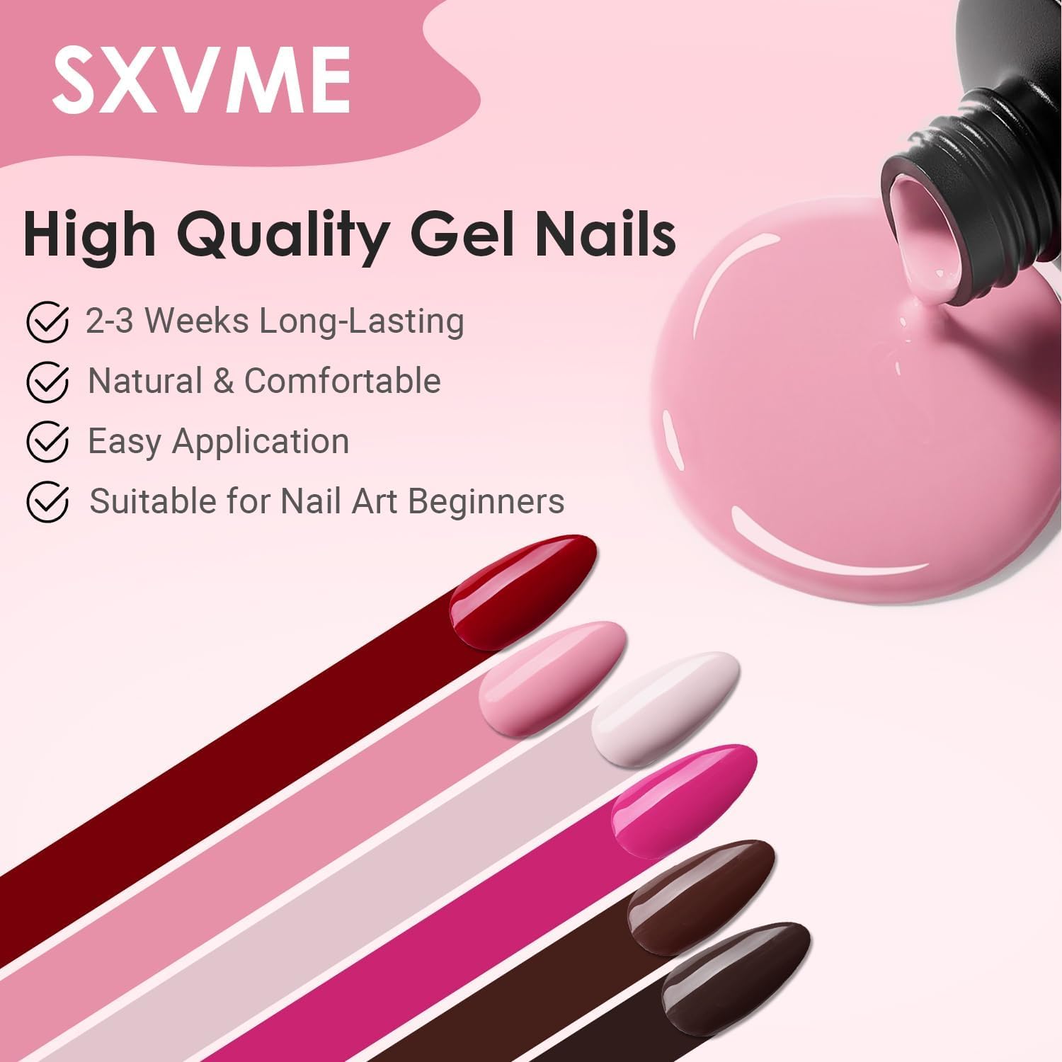 SXVME neutral color nails for chic, affordable DIY manicure