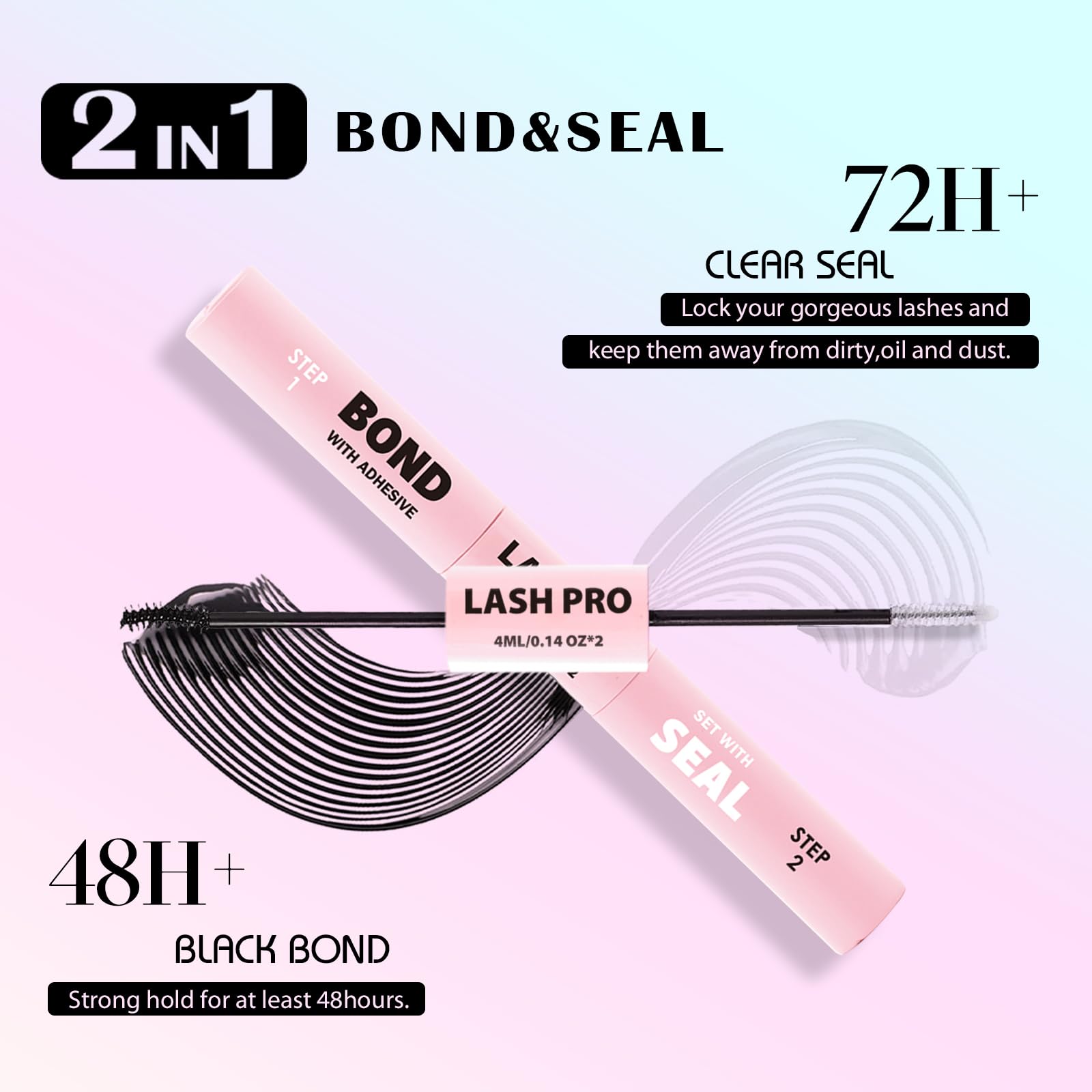 SY SHUYING DIY lash cluster kit includes dual 4ml bottles for easy home use.