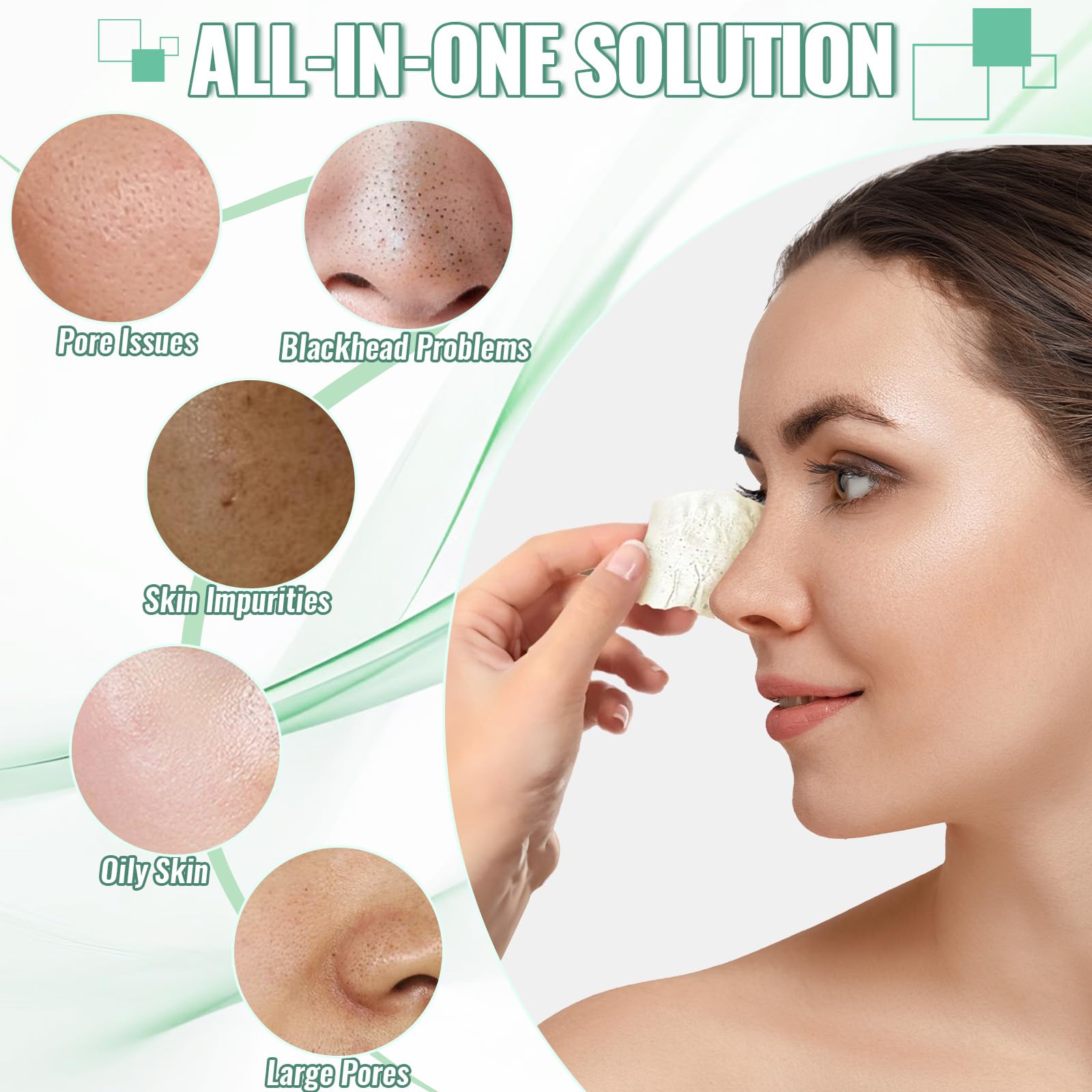SYABO packaging showing 100-piece nose strip pack