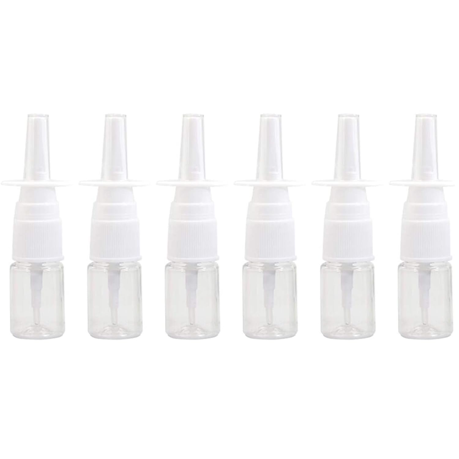 SYBL nasal spray bottle 5ml clear with cap for travel and convenience.